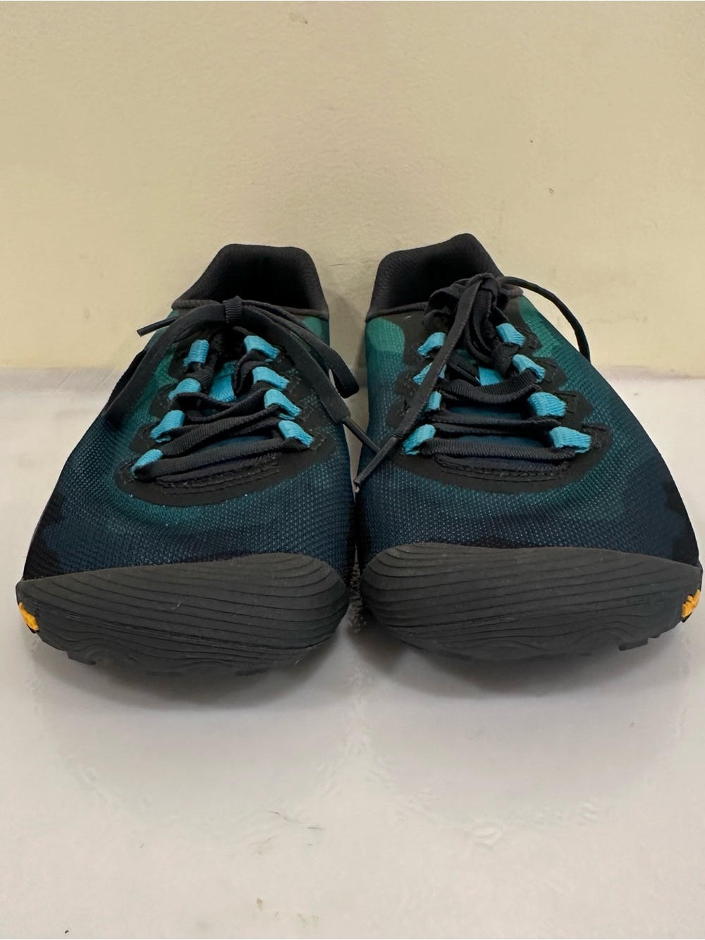 Merrell Vapor Glove 4 Green & Blue Lace Up BAREFOOT Sneakers Size Ladies 8 - Picture 3 of 10